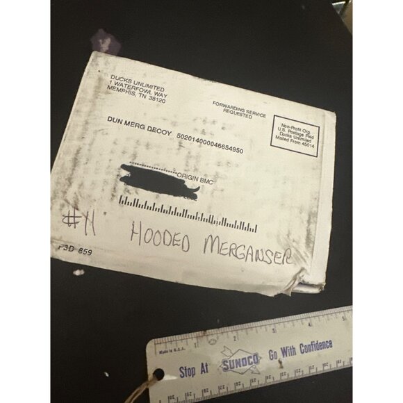 Jett Brunet Miniature Hooded Merganser Duck Decoy  11th In Series  Made In China - Picture 8 of 8